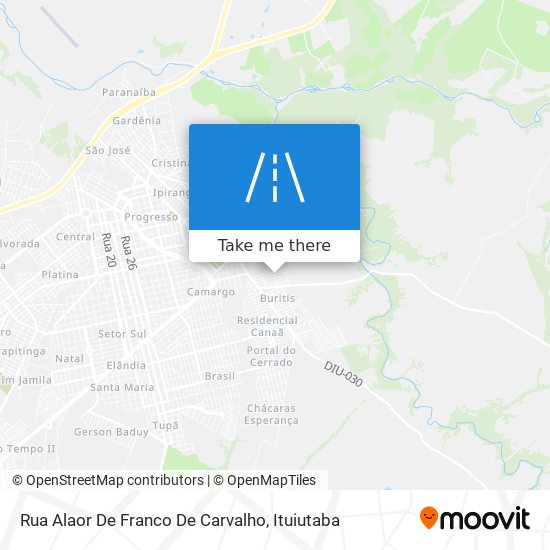 Mapa Rua Alaor De Franco De Carvalho