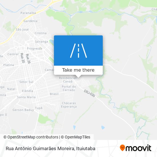 Rua Antônio Guimarães Moreira map