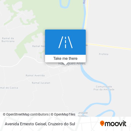 Mapa Avenida Ernesto Geisel