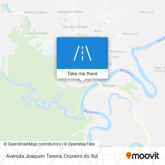 Mapa Avenida Joaquim Tavora