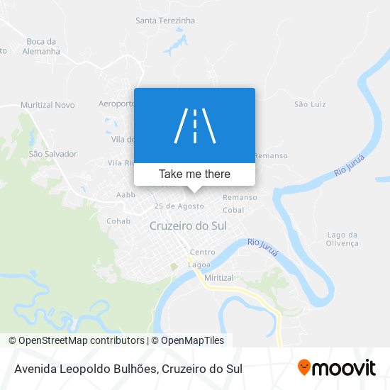 Mapa Avenida Leopoldo Bulhões