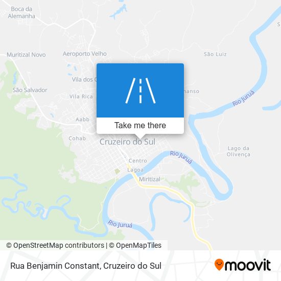 Mapa Rua Benjamin Constant