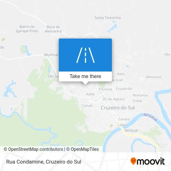 Rua Condamine map