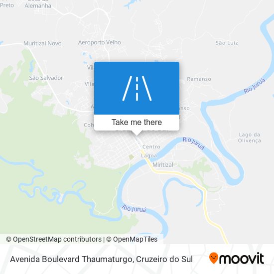 Mapa Avenida Boulevard Thaumaturgo