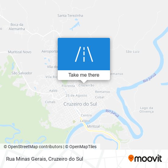 Mapa Rua Minas Gerais