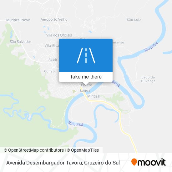 Mapa Avenida Desembargador Tavora