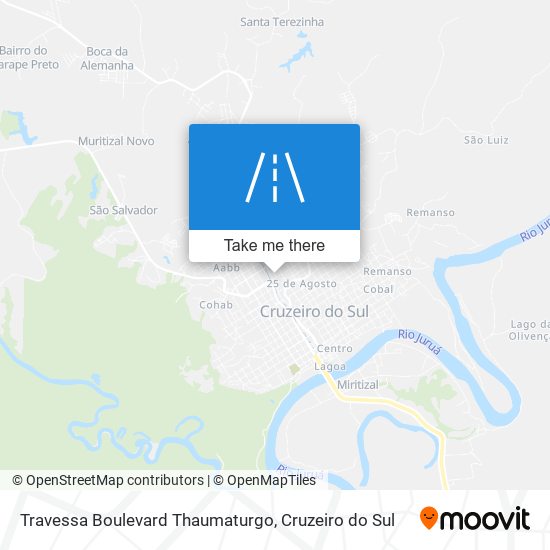 Mapa Travessa Boulevard Thaumaturgo