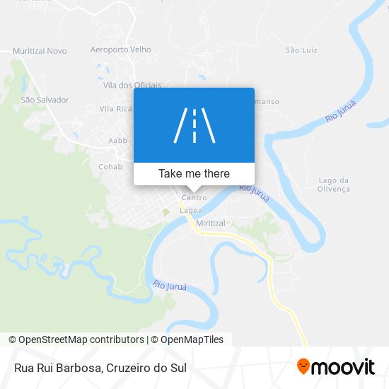 Mapa Rua Rui Barbosa