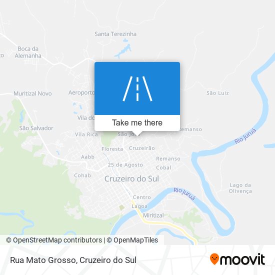 Mapa Rua Mato Grosso