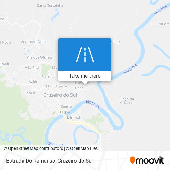 Estrada Do Remanso map