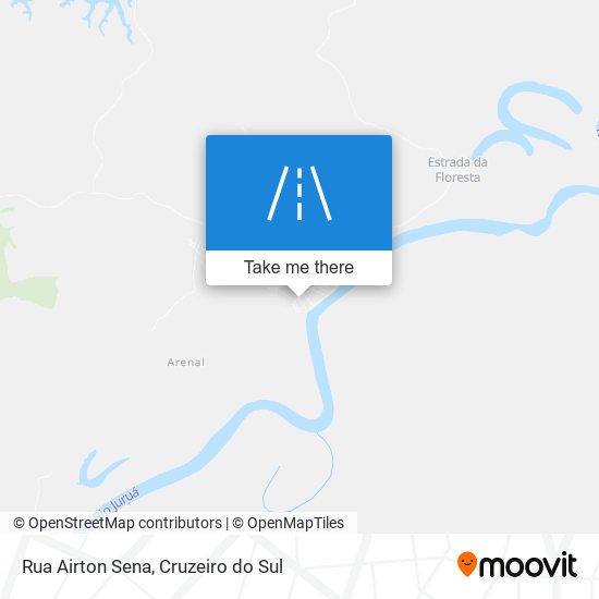 Mapa Rua Airton Sena