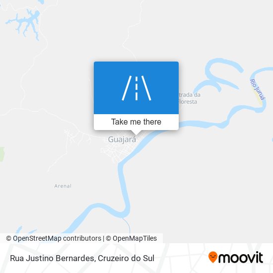 Mapa Rua Justino Bernardes