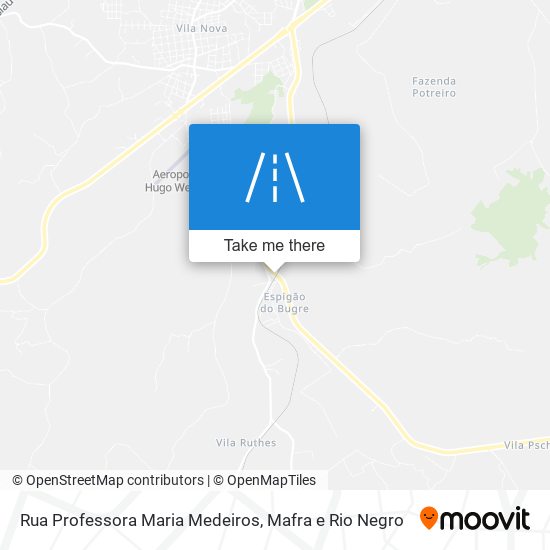 Mapa Rua Professora Maria Medeiros