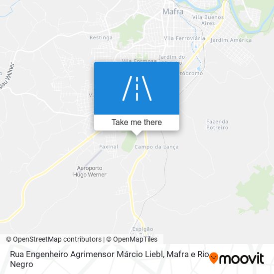 Rua Engenheiro Agrimensor Márcio Liebl map