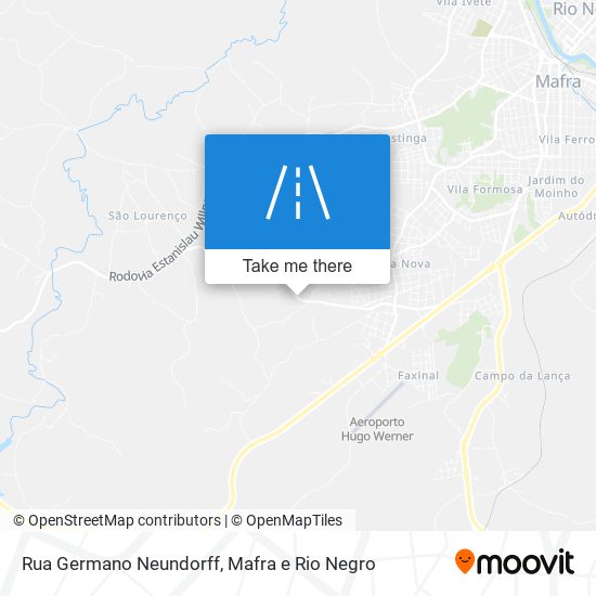 Mapa Rua Germano Neundorff