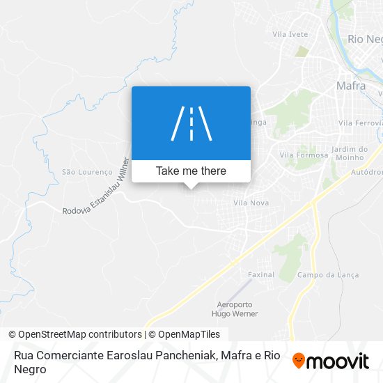 Mapa Rua Comerciante Earoslau Pancheniak