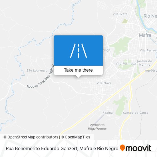 Mapa Rua Benemérito Eduardo Ganzert