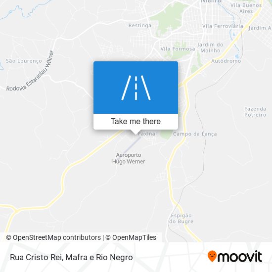 Mapa Rua Cristo Rei