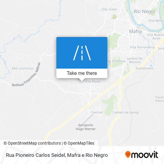 Mapa Rua Pioneiro Carlos Seidel