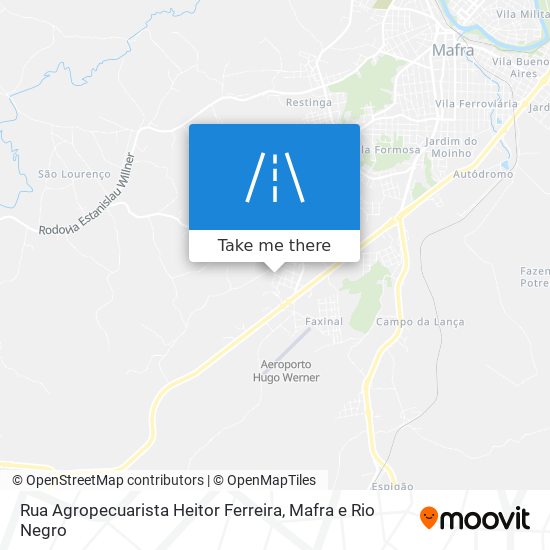 Rua Agropecuarista Heitor Ferreira map