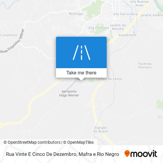 Rua Vinte E Cinco De Dezembro map