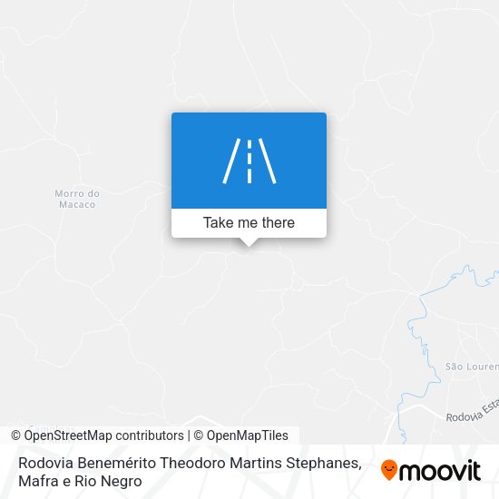 Rodovia Benemérito Theodoro Martins Stephanes map