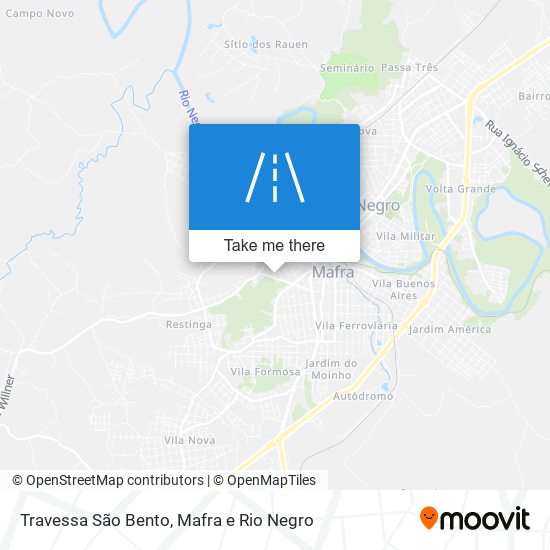 Mapa Travessa São Bento