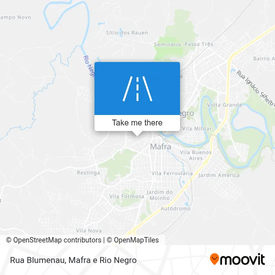 Rua Blumenau map
