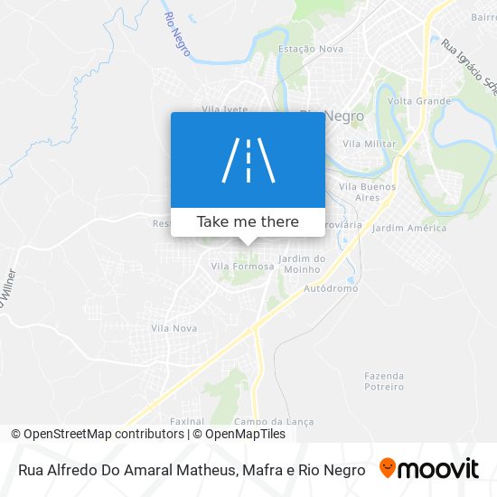 Rua Alfredo Do Amaral Matheus map