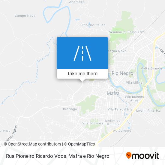 Rua Pioneiro Ricardo Voos map