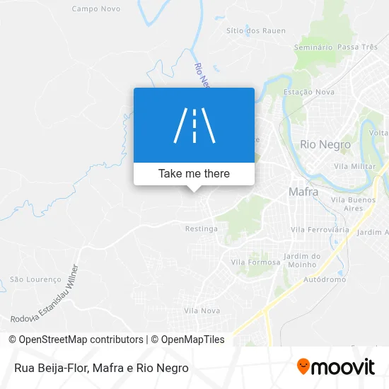 Rua Beija-Flor map