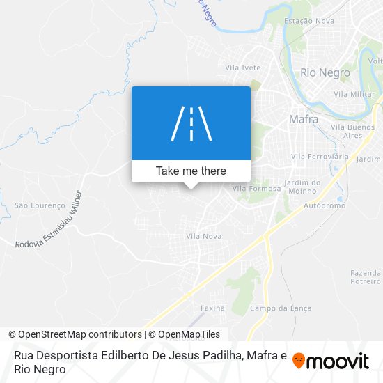 Mapa Rua Desportista Edilberto De Jesus Padilha