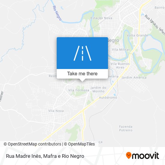 Rua Madre Inês map