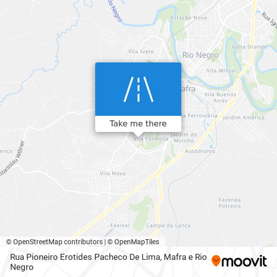 Rua Pioneiro Erotides Pacheco De Lima map