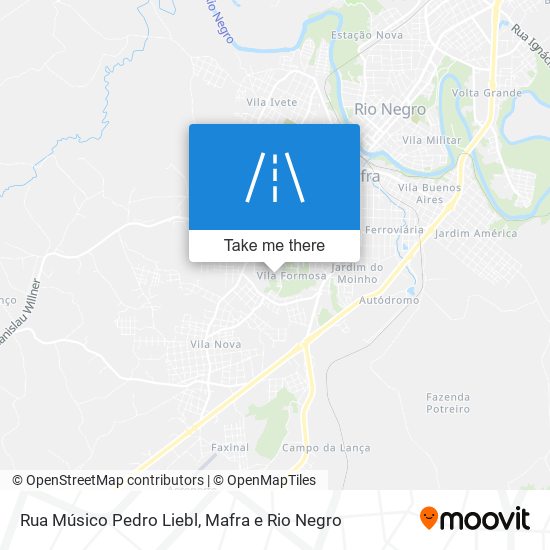 Mapa Rua Músico Pedro Liebl