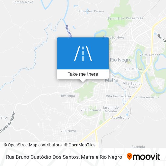 Mapa Rua Bruno Custódio Dos Santos