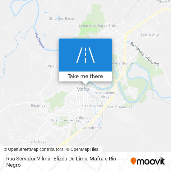 Mapa Rua Servidor Vilmar Elizeu De Lima