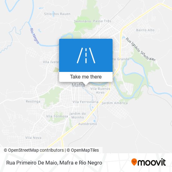 Mapa Rua Primeiro De Maio