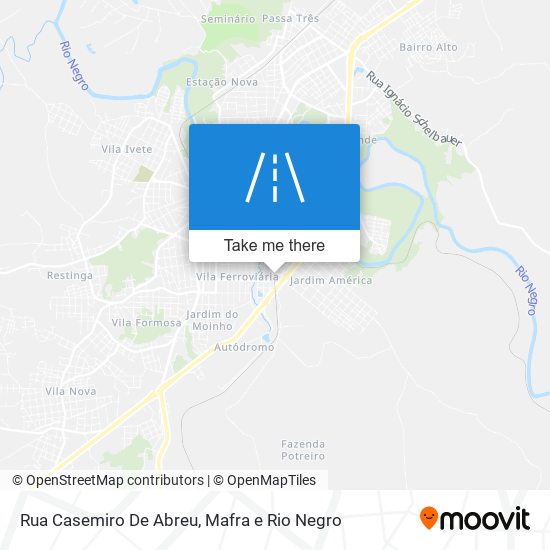 Mapa Rua Casemiro De Abreu