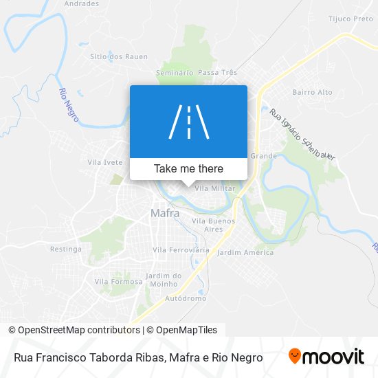 Mapa Rua Francisco Taborda Ribas