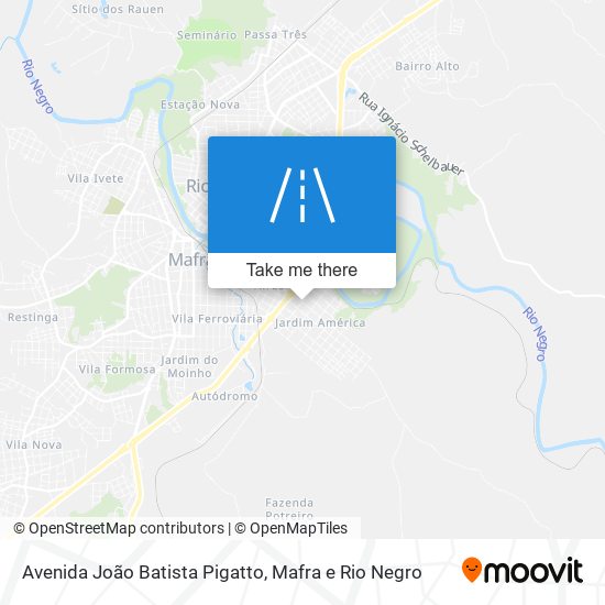 Mapa Avenida João Batista Pigatto