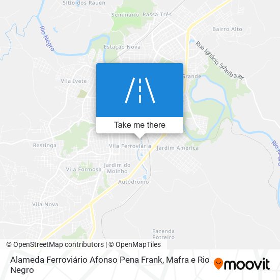 Alameda Ferroviário Afonso Pena Frank map