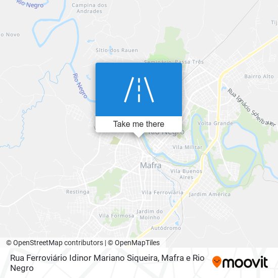 Rua Ferroviário Idinor Mariano Siqueira map