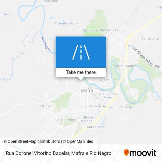 Mapa Rua Coronel Vitorino Bacelar