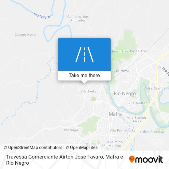 Travessa Comerciante Aírton José Favaro map