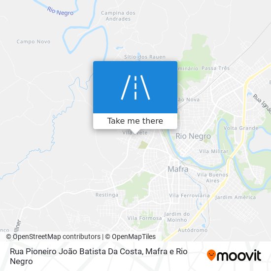 Rua Pioneiro João Batista Da Costa map