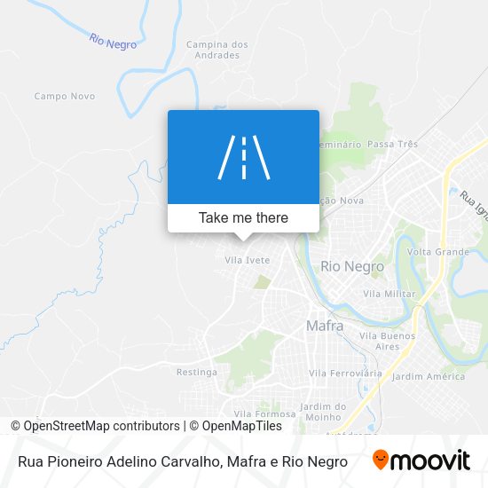 Rua Pioneiro Adelino Carvalho map