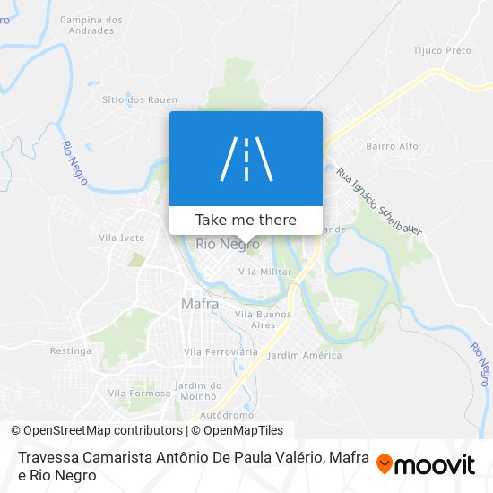 Mapa Travessa Camarista Antônio De Paula Valério