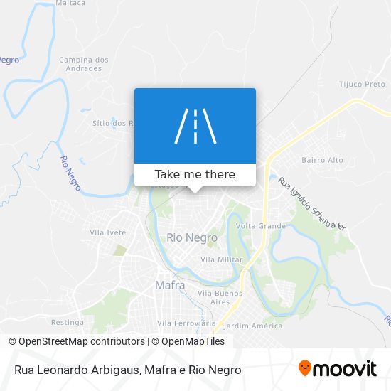 Mapa Rua Leonardo Arbigaus