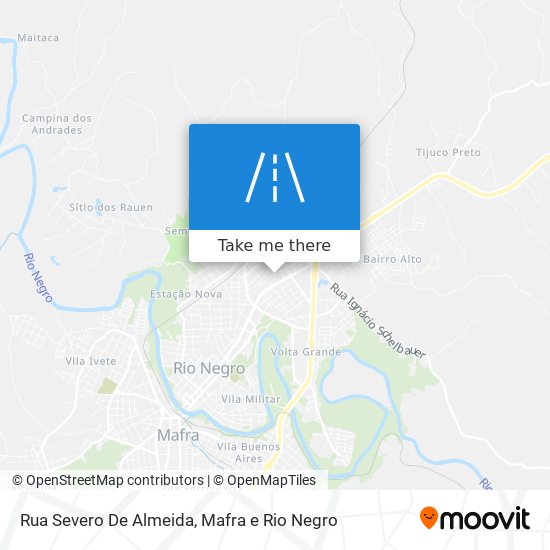 Mapa Rua Severo De Almeida